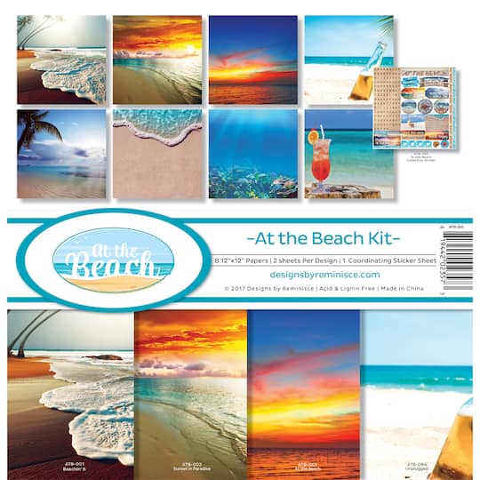 Reminisce Collection Kit 12&#x22;X12&#x22;-At The Beach